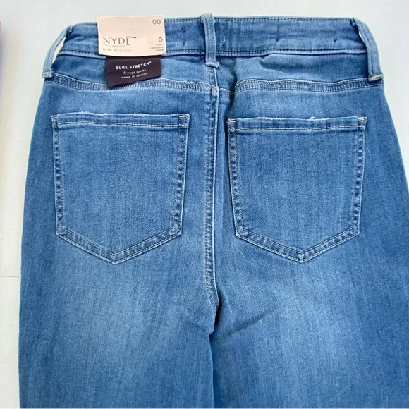 NYDJ Slim Bootcut Denim Slimming Lift Tuck Tech Jeans Sz 00 24 - Picture 5 of 10